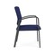 Lesro Newport Guest Chair Metal Frame, Charcoal, OH Cobalt Upholstery NP1101 - alternate 2